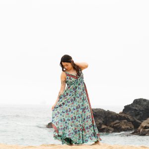 Vestido Boho Floral Chic