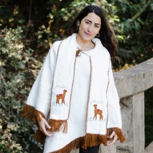 Poncho Baby Alpaca (Blanco)