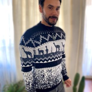 Sweater De Lana black/white